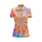 Groovy Spiral Patterns Women’s Polo Shirt