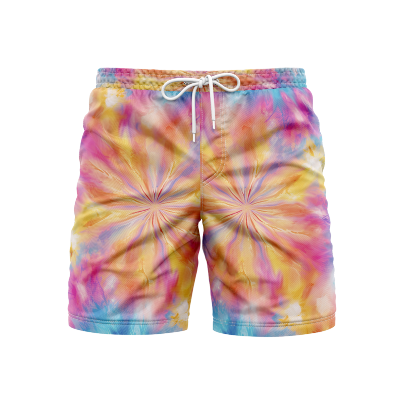 Groovy spiral patterns SwimshortsFront