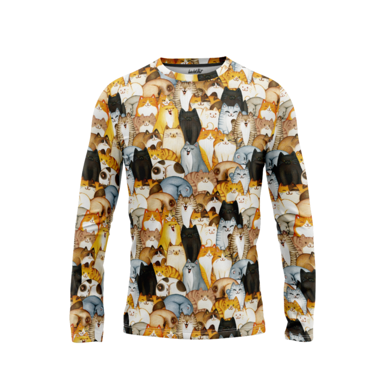 Leopard Leaves LongSleeveMenFront