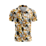 Leopard Leaves Men’s Polo Shirt