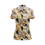 Leopard Leaves Women’s Polo Shirt