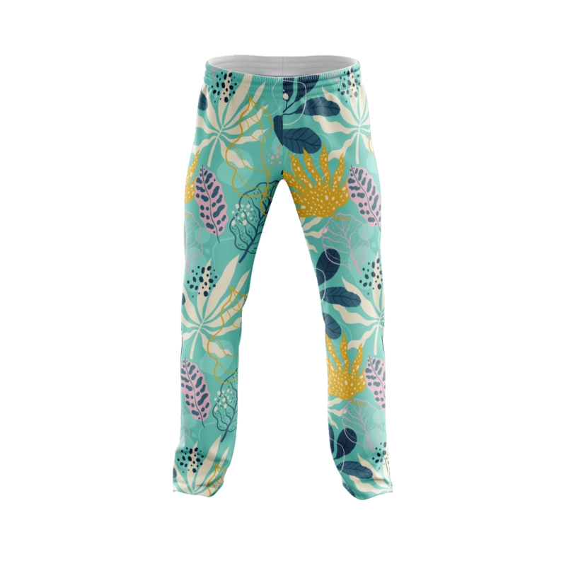 Luxury Golden Flora PajamaPantsFront