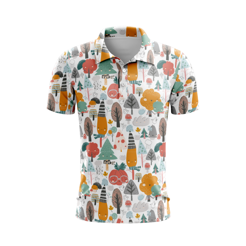 Meadow Flowers PoloShirtMenFront