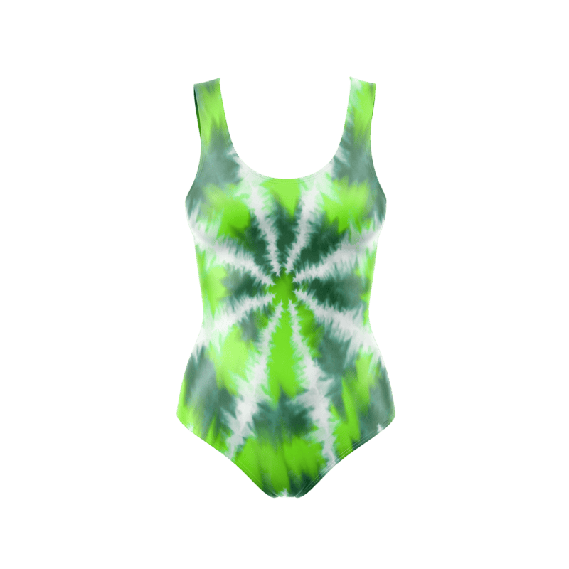 Neon tie dye fashion BodysuitFront