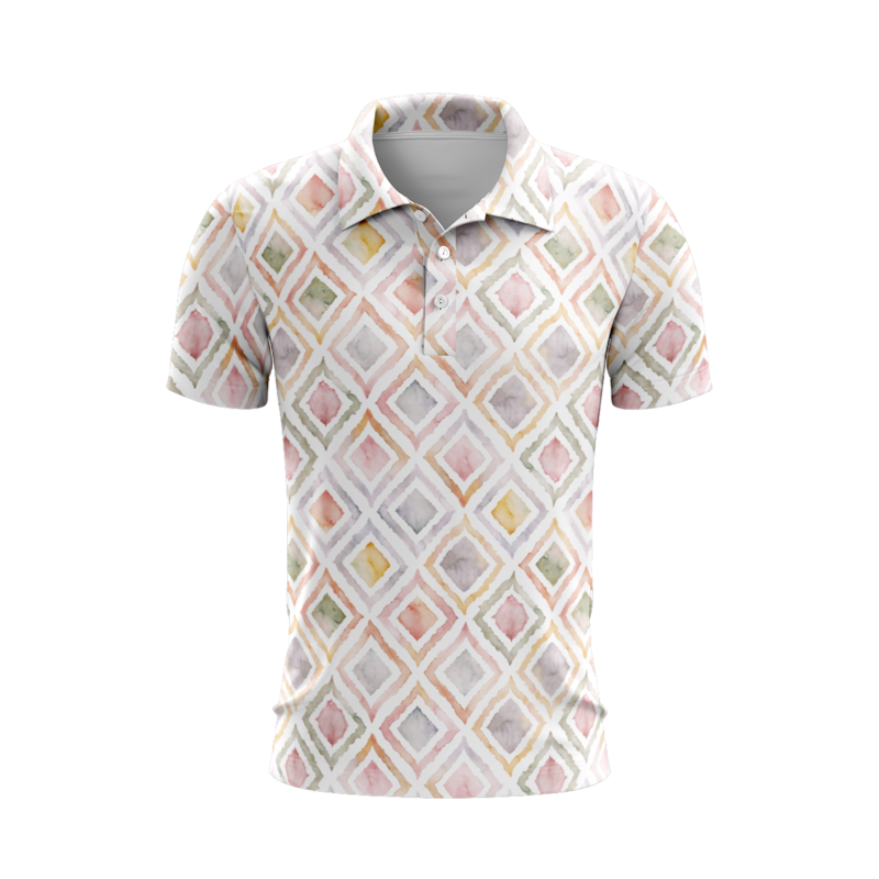 Painted Pastels PoloShirtMenFront