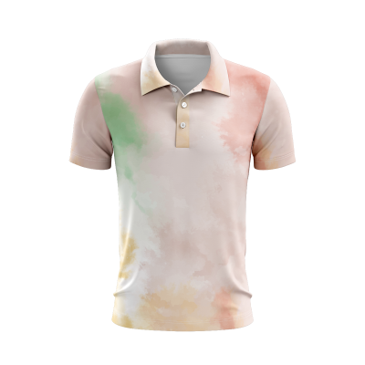 Pastel Paintbrush Men’s Polo Shirt