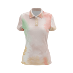 Pastel Paintbrush Women’s Polo Shirt