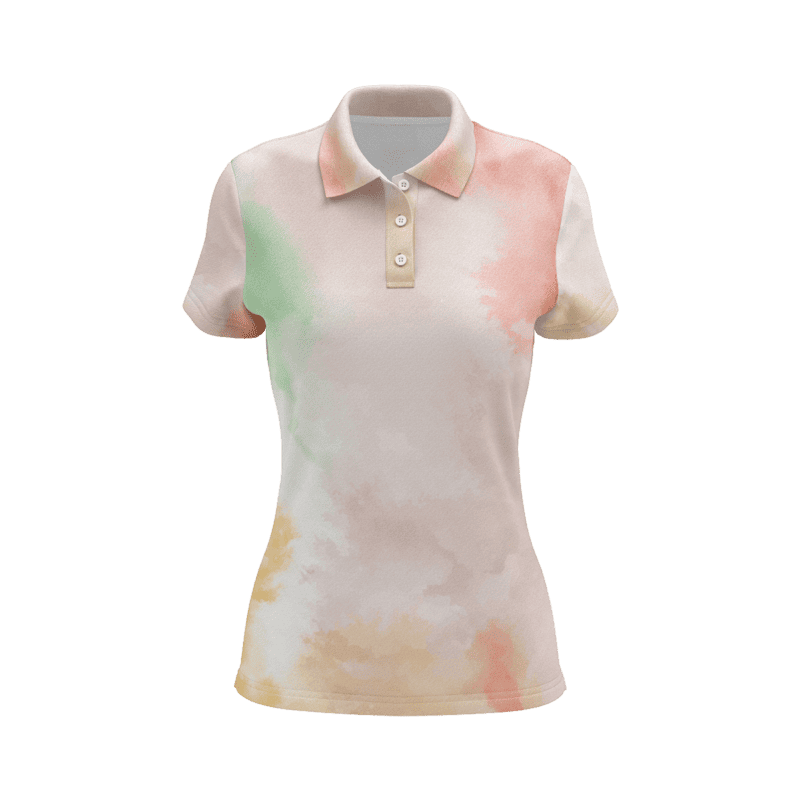 Pastel Paintbrush PoloShirtWomenFront