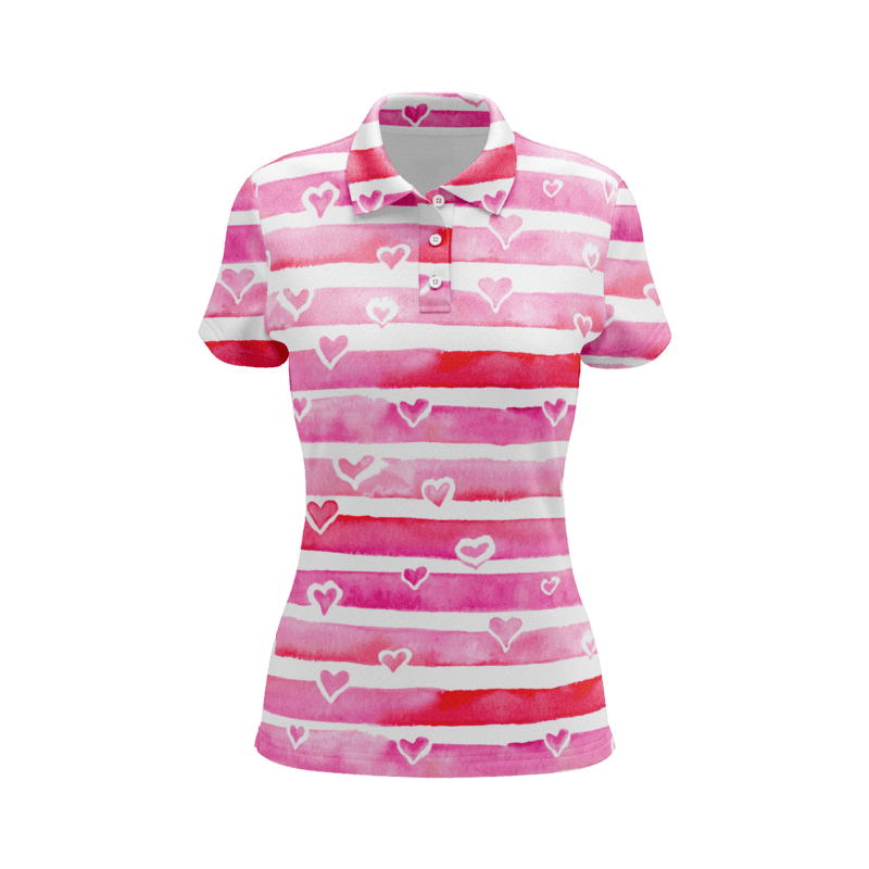 Pastel Water Dance PoloShirtWomenFront