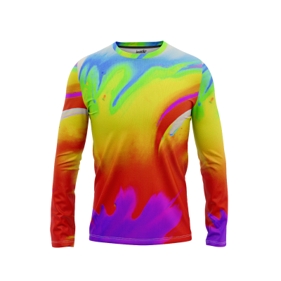 Pastel Tie-Dye Collection Men’s Long Sleeve Shirt