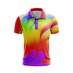 Pastel Tie-Dye Collection Men’s Polo Shirt