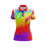 Pastel Tie-Dye Collection Women’s Polo Shirt