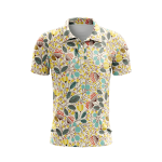 Pastelette Flowers Men’s Polo Shirt