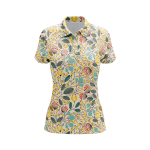 Pastelette Flowers Women’s Polo Shirt
