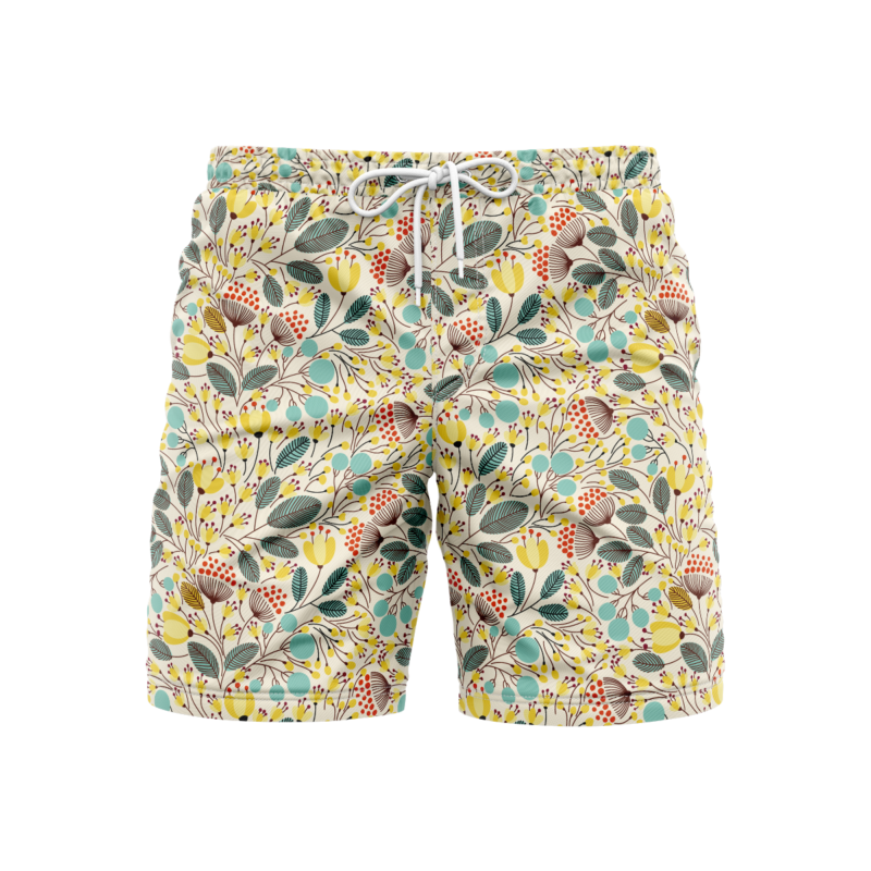 Pastelette Flowers SwimshortsFront