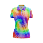 Psychedelic Tie-Dye Styles Women’s Polo Shirt