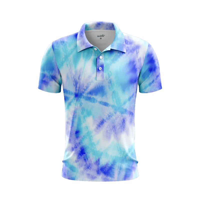 Rainbow colored designs PoloShirtMenFront