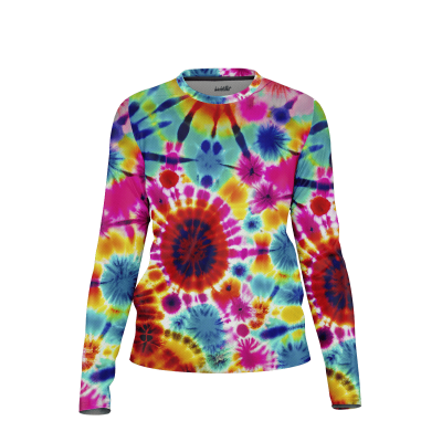 Retro-Inspired Swirls Women’s Long Sleeve Shirt