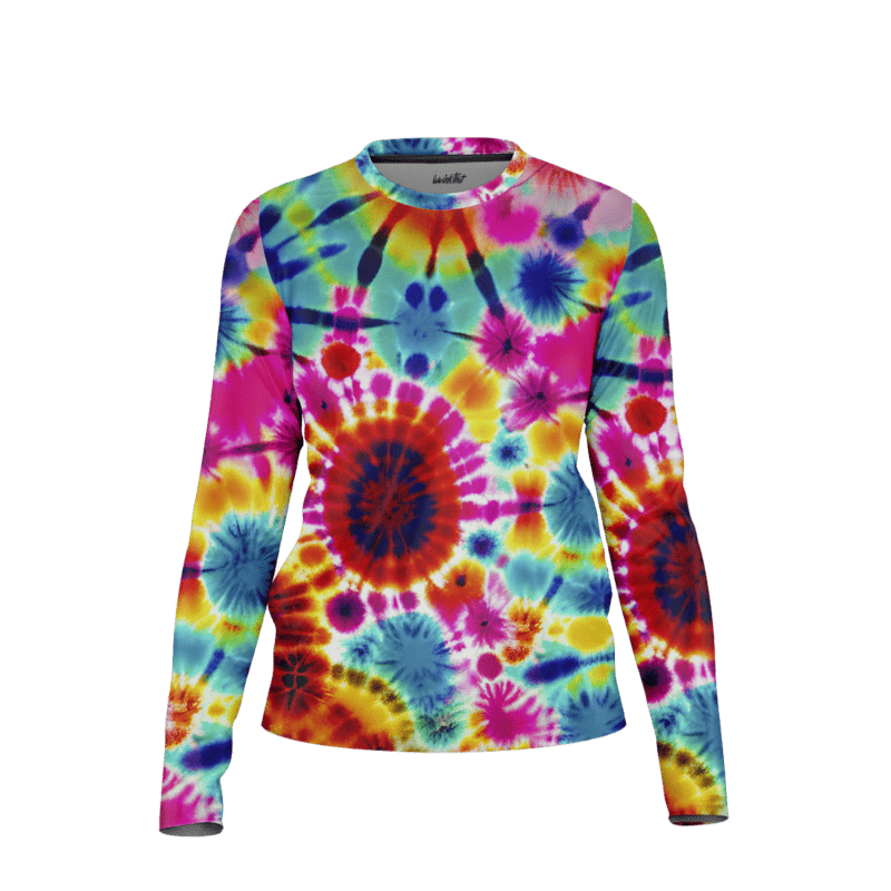 Retro inspired swirls LongSleeveWomenFront