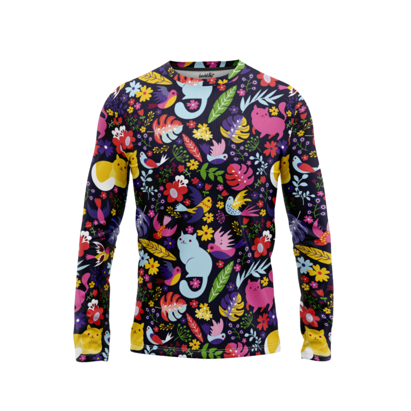 Rose Foxes LongSleeveMenFront