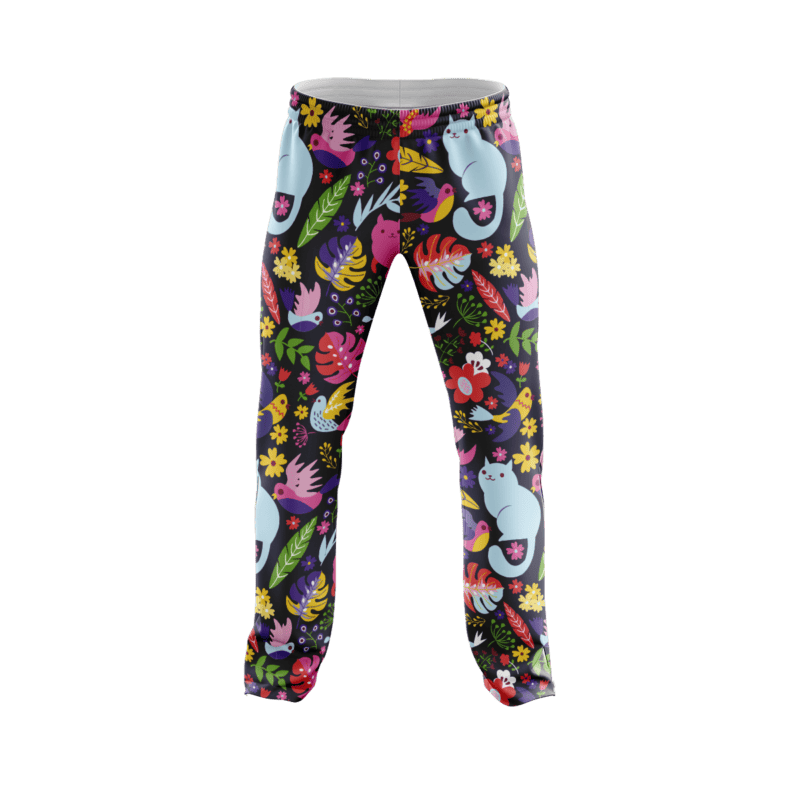 Rose Foxes PajamaPantsFront