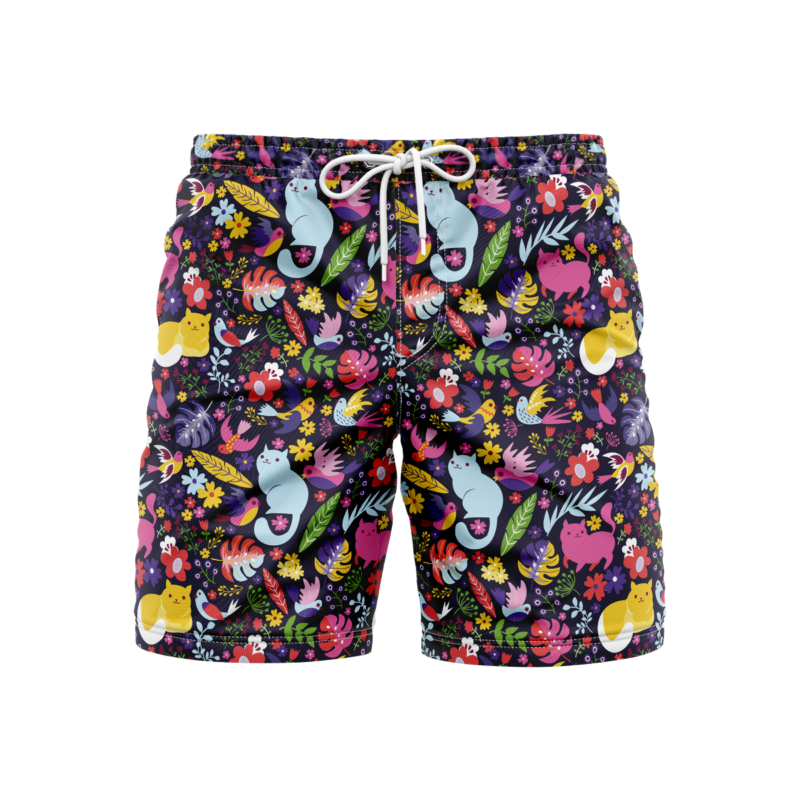 Rose Foxes SwimshortsFront