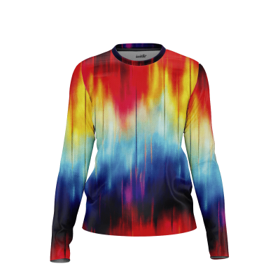 Serene Watercolor Effects Women’s Long Sleeve Shirt