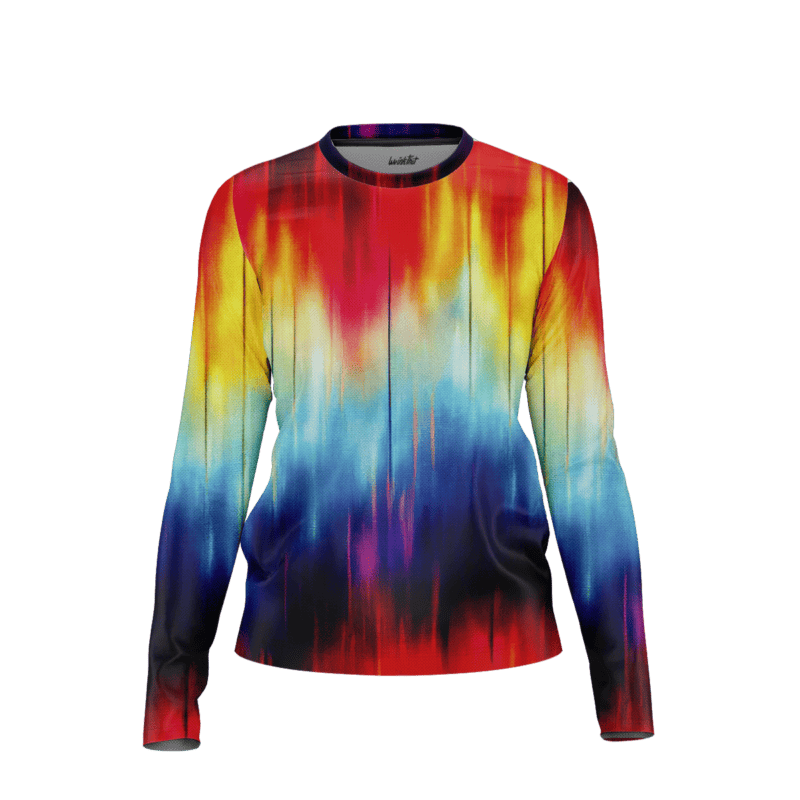 Serene watercolor effects LongSleeveWomenFront