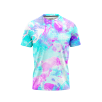 Summer-Themed Tie-Dye Men’s T-Shirt