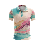 Tranquil Transparencies Men’s Polo Shirt