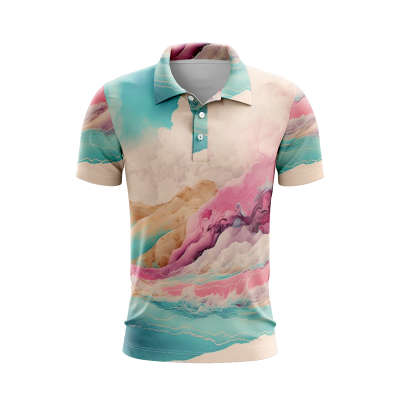 Tranquil Transparencies Men’s Polo Shirt
