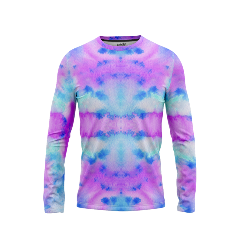 Unique tie dye fusion LongSleeveMenFront