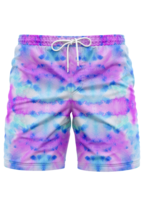 Unique Tie-Dye Fusion Swim Trunks