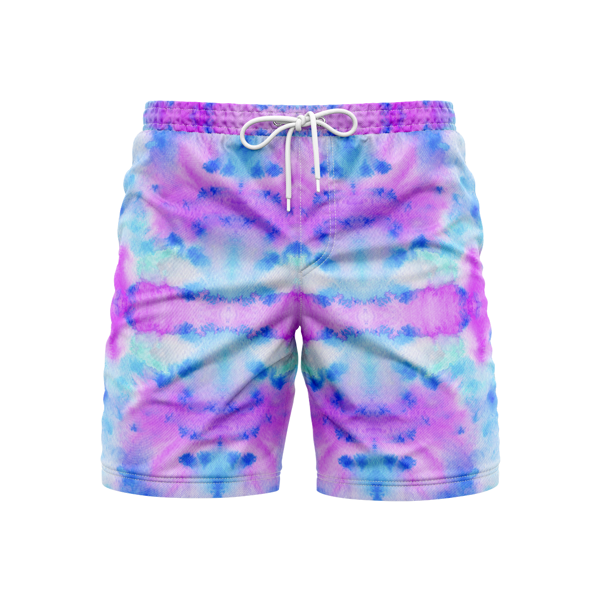 Unique Tie-Dye Fusion Swim Trunks