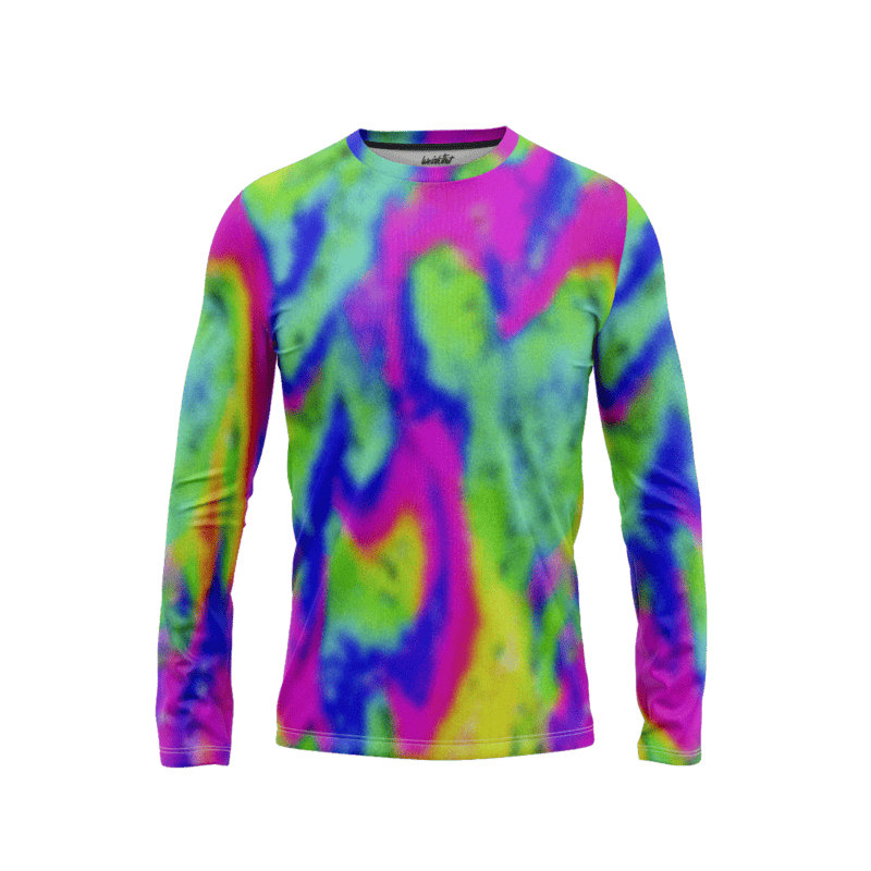 Vibrant tie dye fiesta LongSleeveMenFront