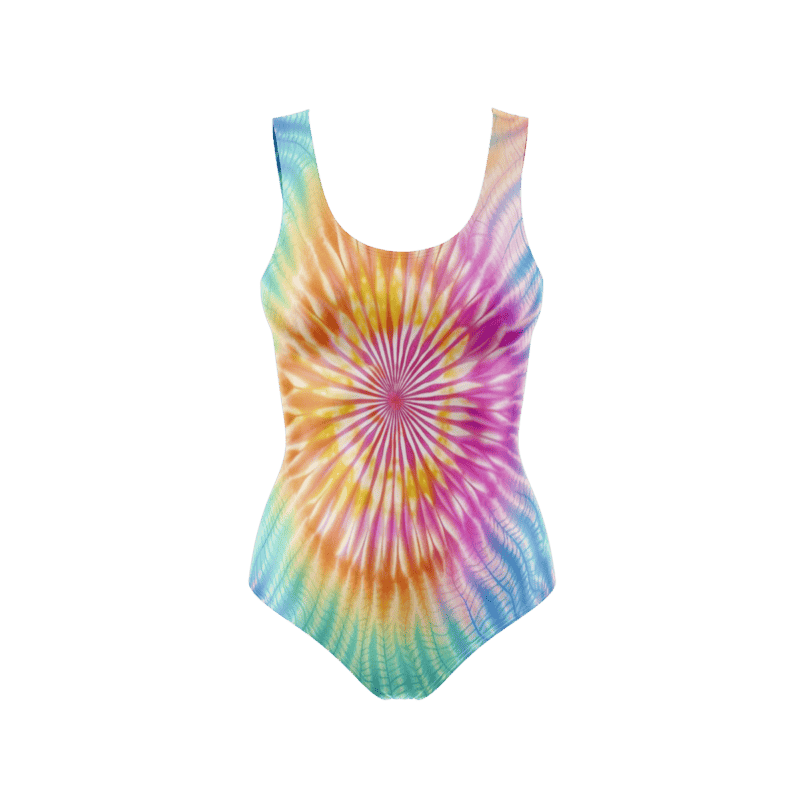 Vibrant tie dye patterns BodysuitFront