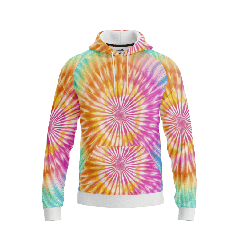 Vibrant tie dye patterns HoodieFront