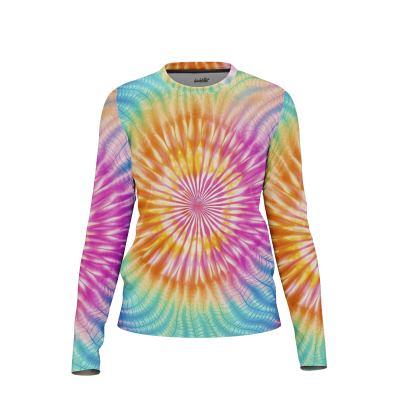Vibrant Tie-Dye Patterns Women’s Long Sleeve Shirt