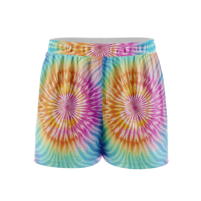 Vibrant tie dye patterns ShortFront