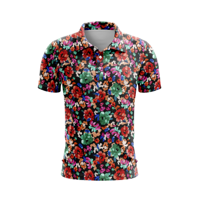 Watercolor Fusion Men’s Polo Shirt