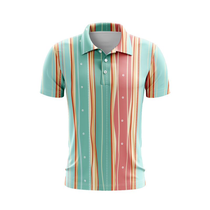 Watercolor Lullaby PoloShirtMenFront