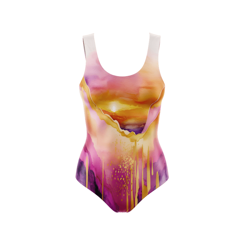 Watercolor Rhapsody BodysuitFront