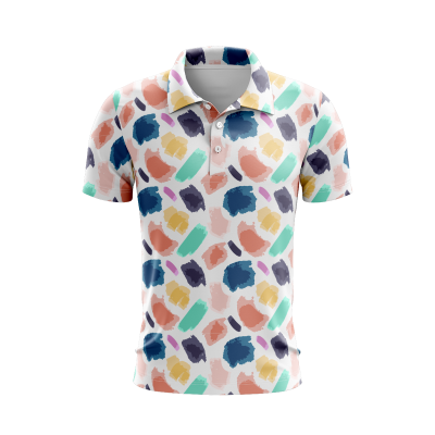 Watercolor Serenade Men’s Polo Shirt