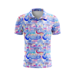 Watercolor Symphony Men’s Polo Shirt