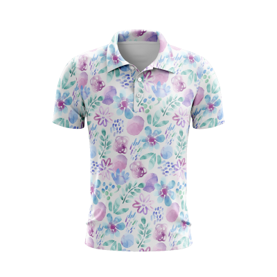 Watercolor Whimsy Men’s Polo Shirt