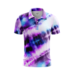 Whimsical Tie-Dye Creations Men’s Polo Shirt