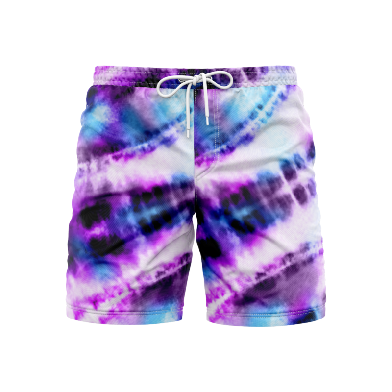 Whimsical tie dye creations SwimshortsFront