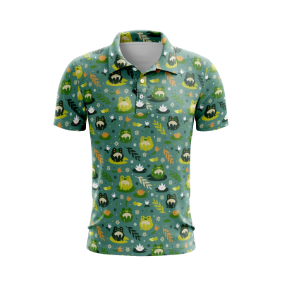 Wild Forrest Aqua Men’s Polo Shirt