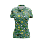 Wild Forrest Aqua Women’s Polo Shirt