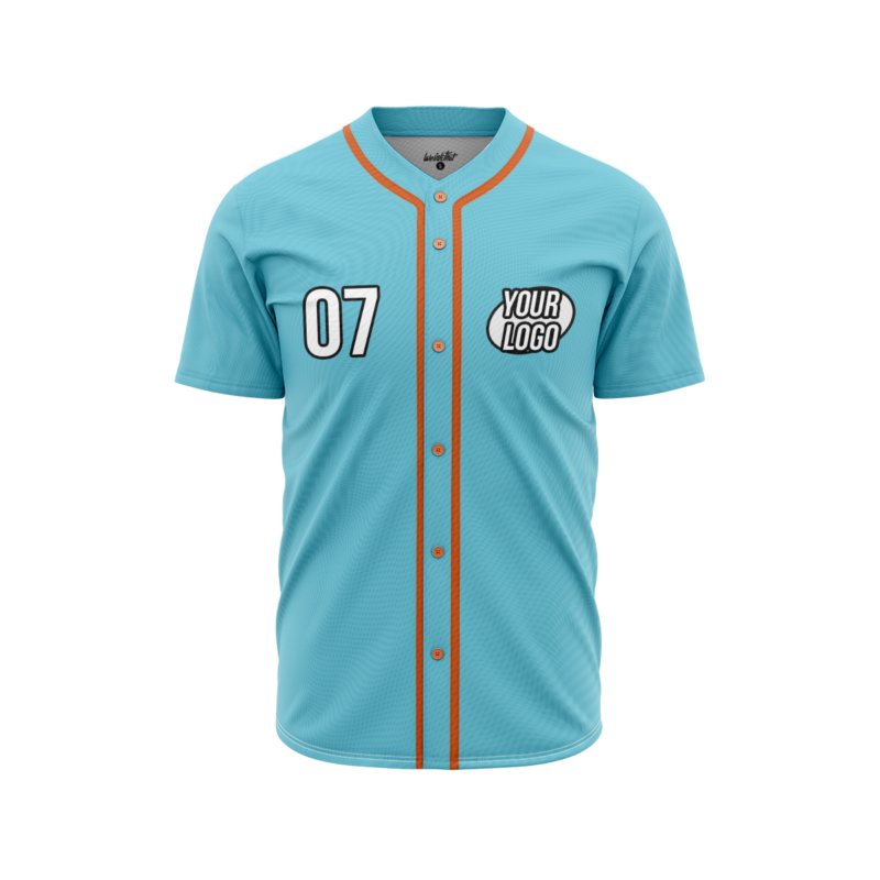 Aqua BaseballJerseyFront